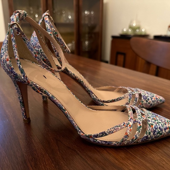 J Crew multicolored heeled sandals. Size 8. - Picture 3 of 6